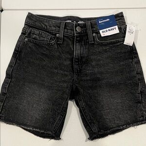 Old Navy Kids Black Denim Shorts
